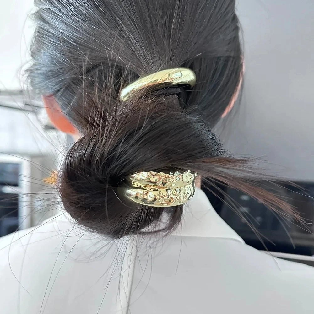 Large Golden Arch Hair Ties